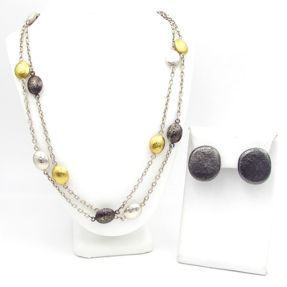 Gurhan Sterling Silver Necklace & Earrings (1 of 5)