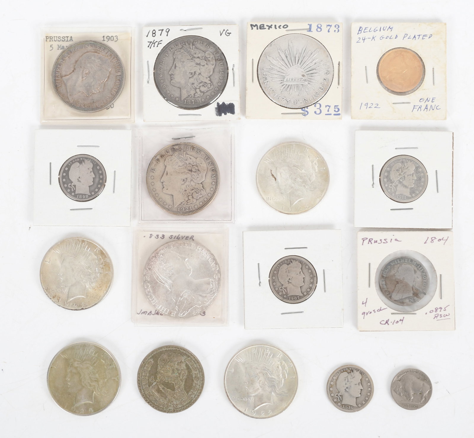 Group of US and Foreign Silver Coins (1 of 10)