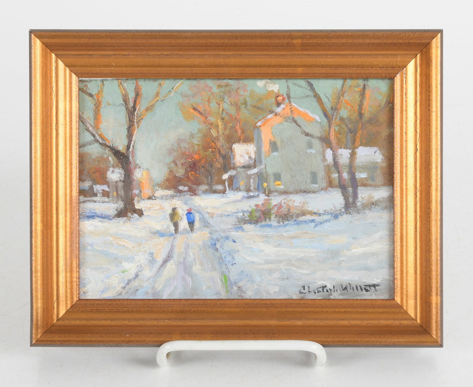 Christopher G. Willett (Born 1959) Walking Home, Bucks County (1 of 6)