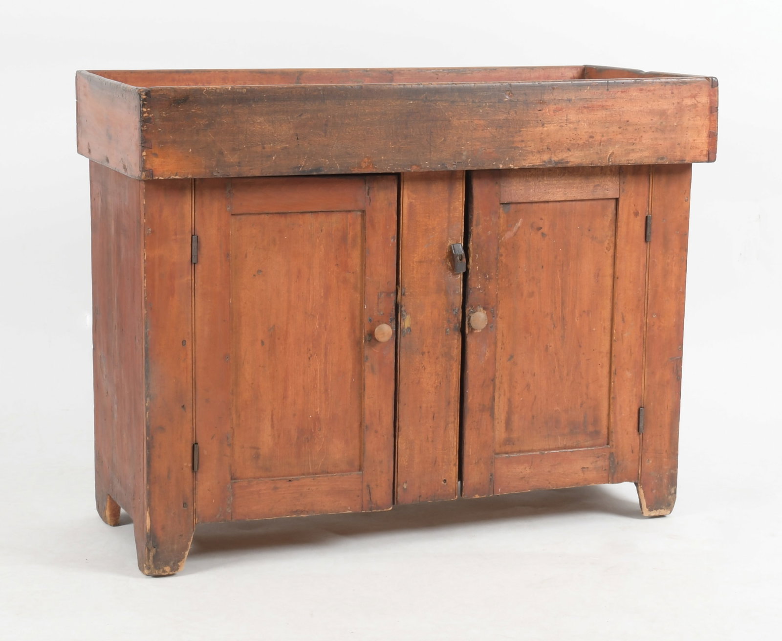 American Country Dry Sink, 19th Century, Red Wash (1 of 11)