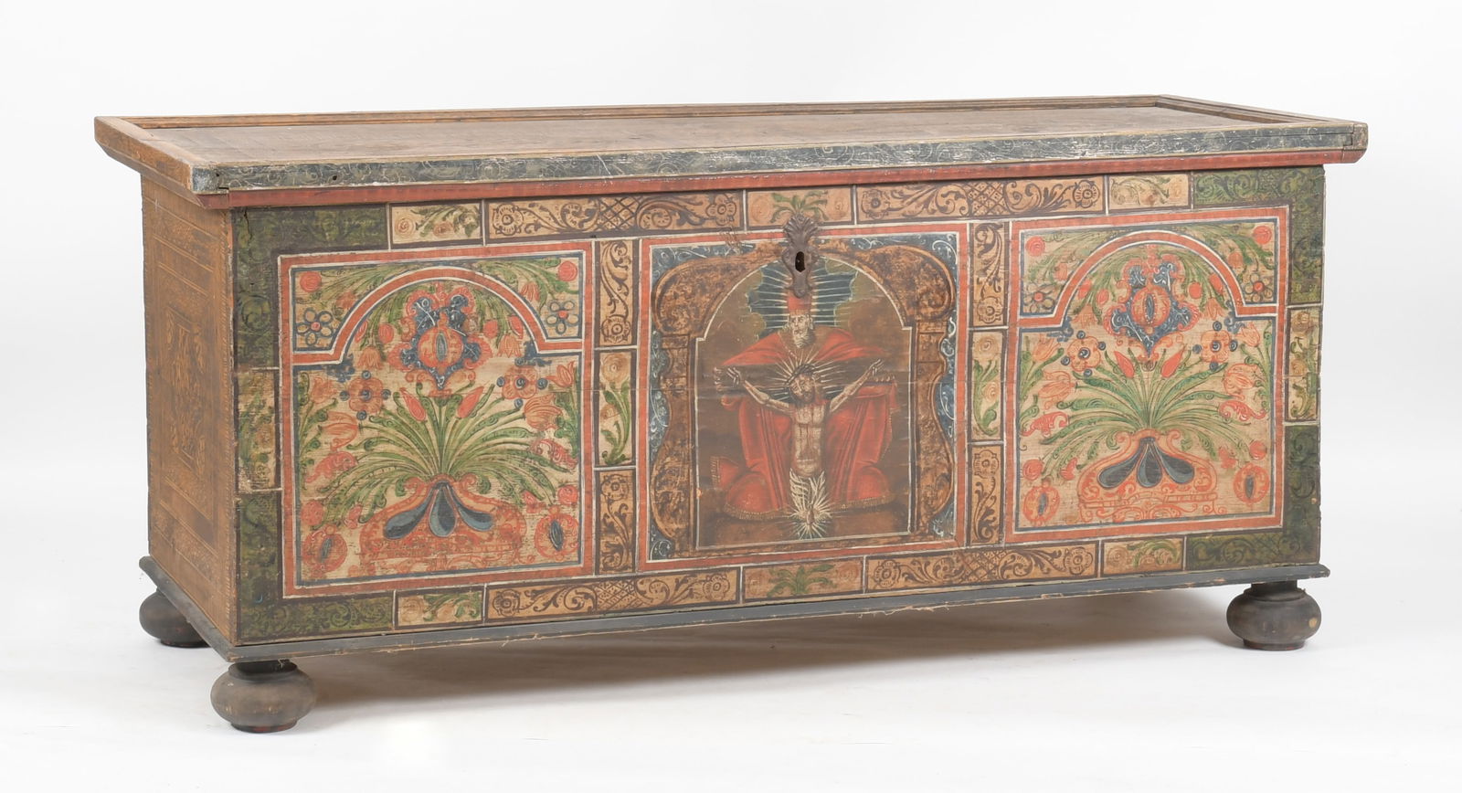 Austrian Baroque Polychromed Blanket Chest (1 of 13)