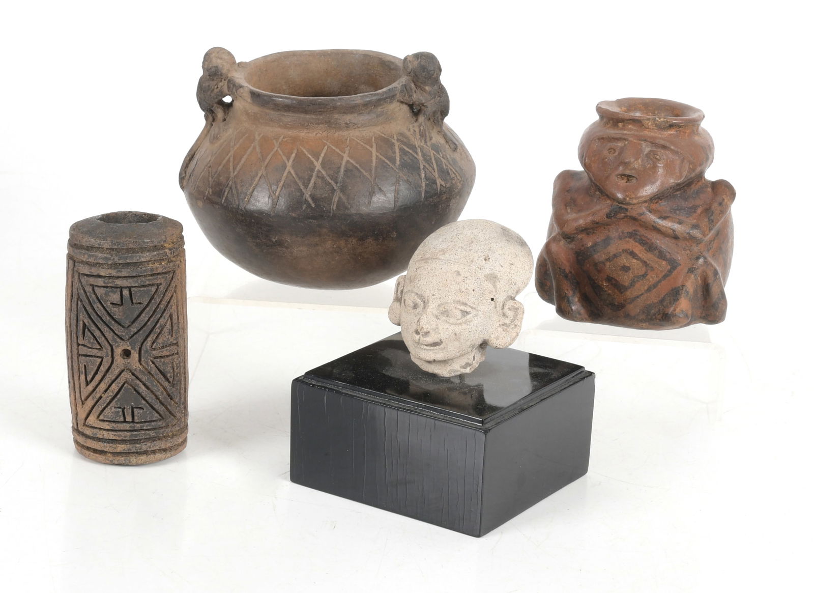 Four Pre-Columbian Terracotta Vessels and Articles (1 of 12)