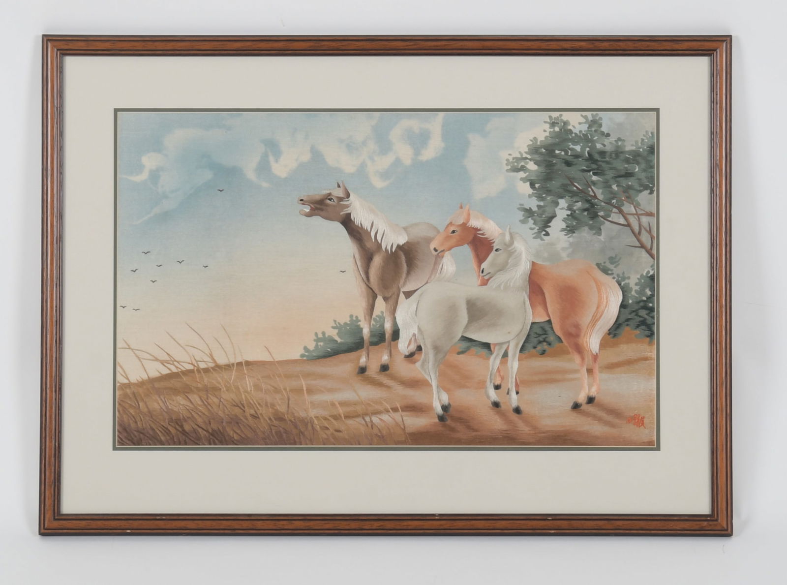 A Japanese Embroidered Picture, 20th Century (1 of 5)