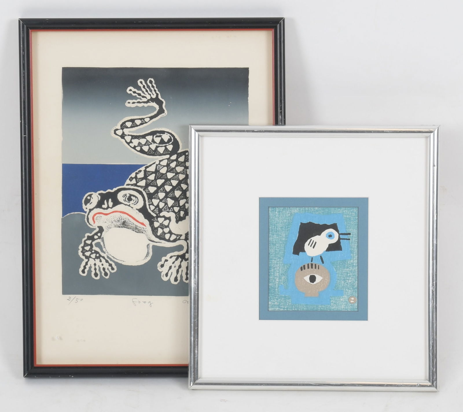 Two Japanese Woodblock Prints (1 of 6)