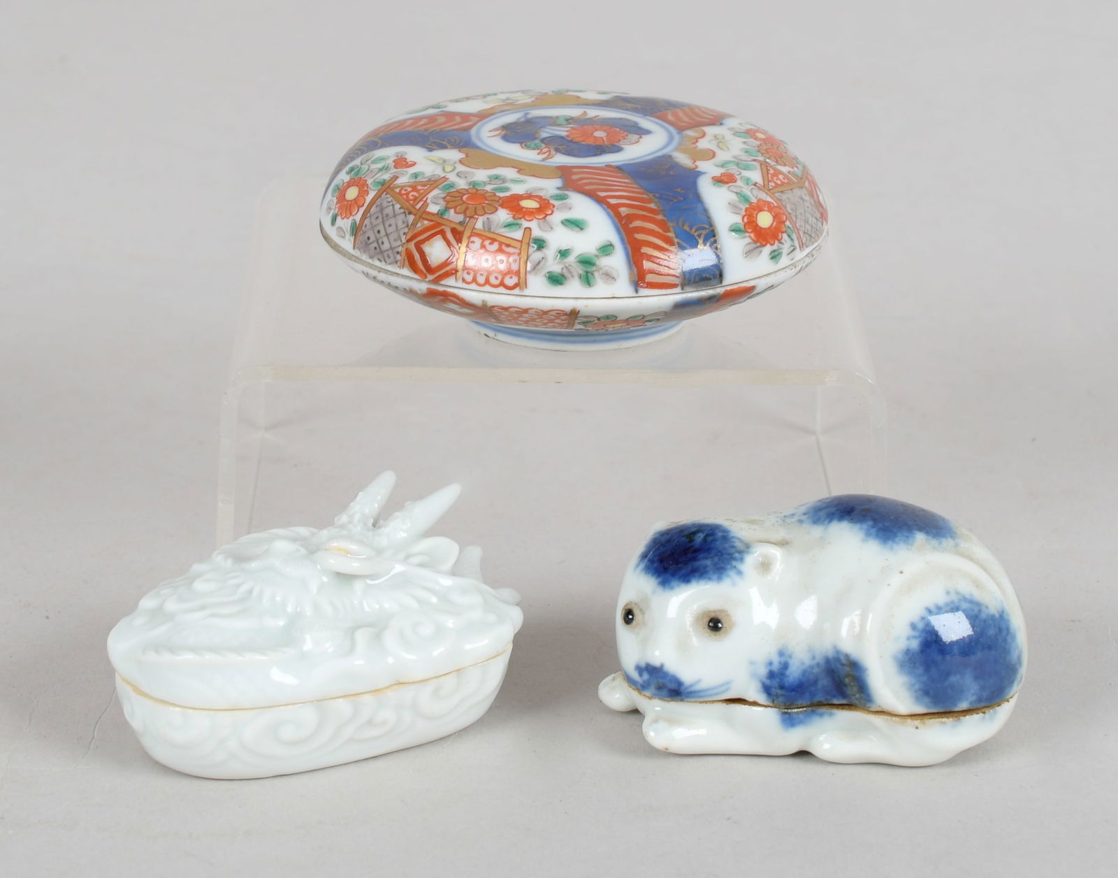 Three Small Japanese Porcelain Boxes (1 of 11)