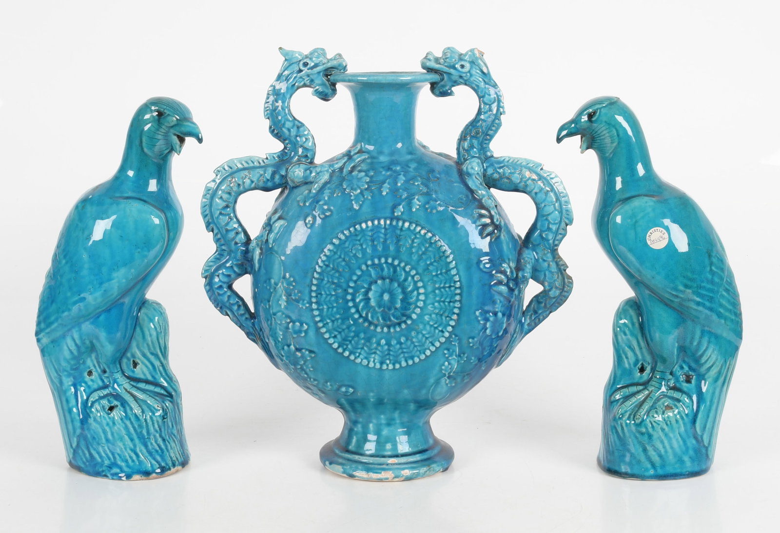 A Pair Of Chinese Porcelain Hawks (1 of 14)