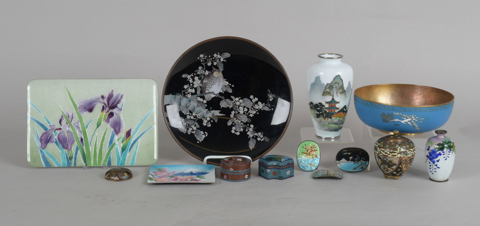 A Group of Japanese Cloisonne (1 of 13)