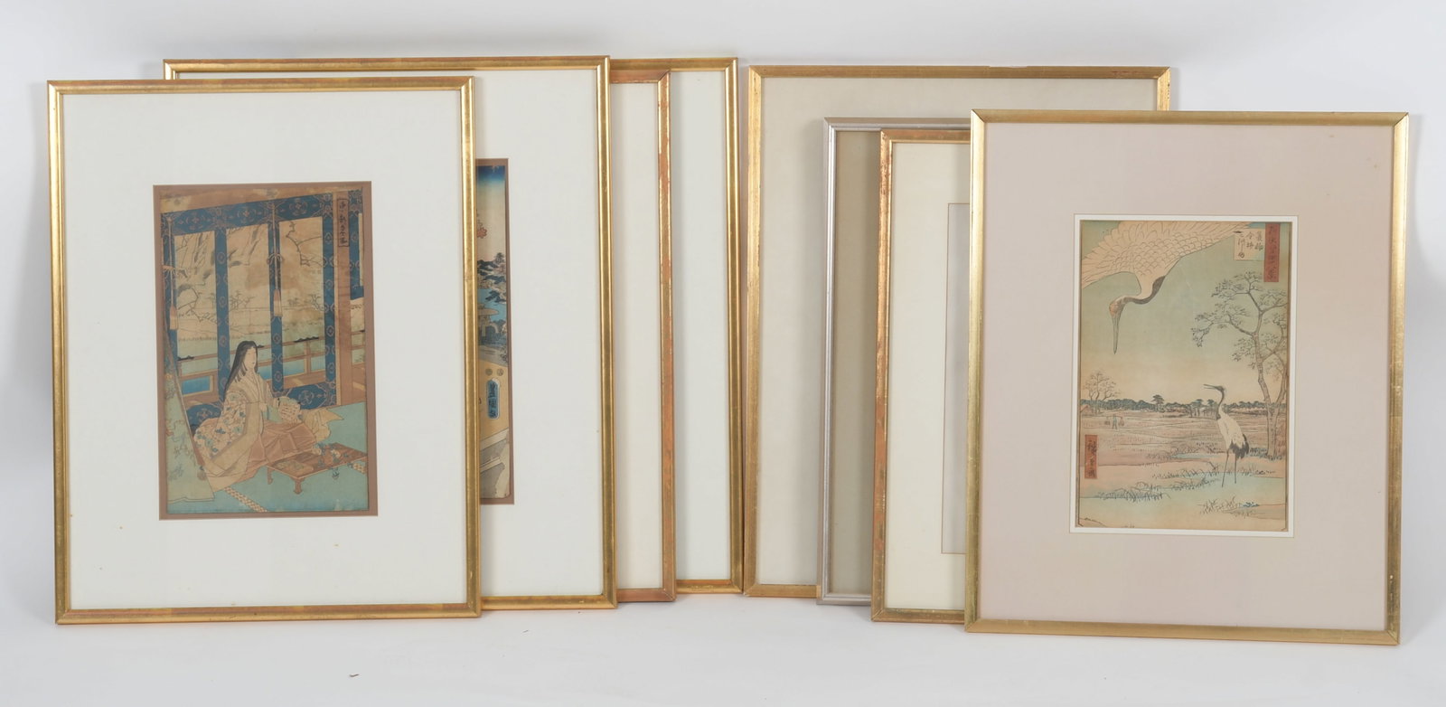 A Group of Eight Japanese Woodblock Prints (1 of 15)