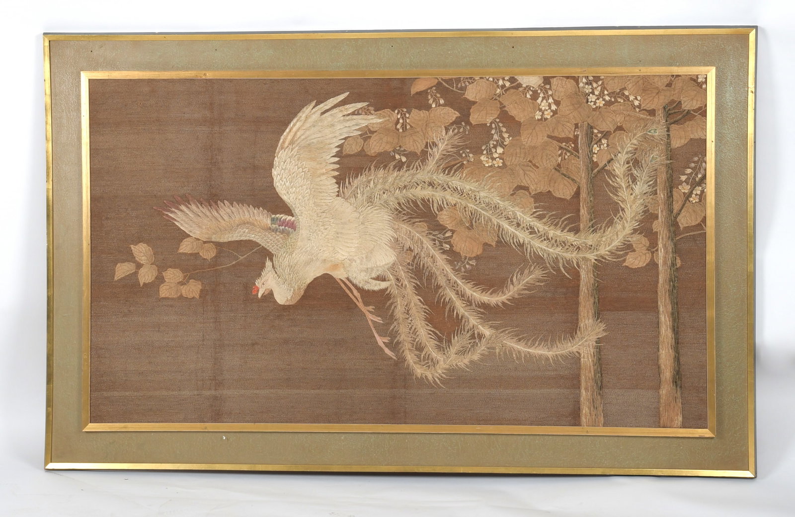 A Large Japanese Silkwork Picture (1 of 7)
