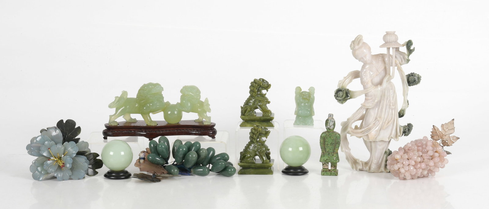 A Group of 20th Century Chinese Jade and Stone (1 of 11)