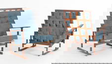 Ib Kofod-Larsen Danish Modern Sled Lounge Chairs