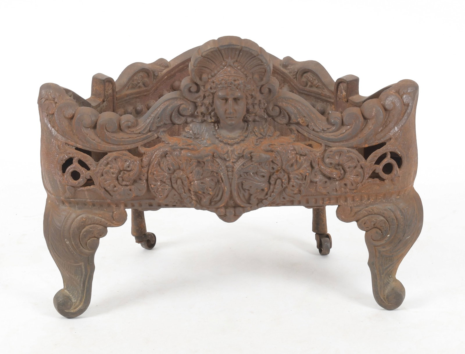 American Cast Iron Fireplace Grate, 19th Century (1 of 11)