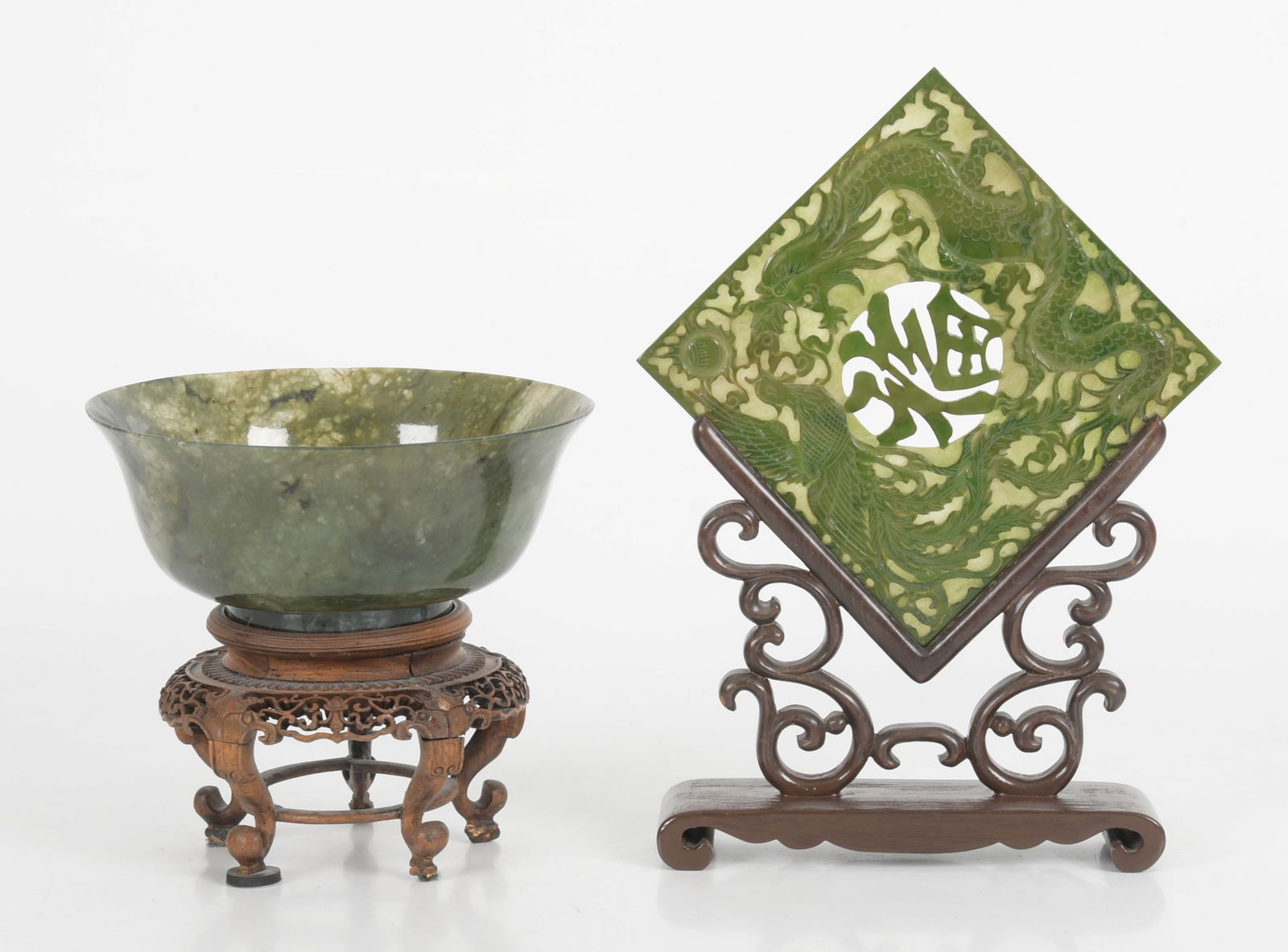 Two Pieces of Chinese Spinach Jade (1 of 12)