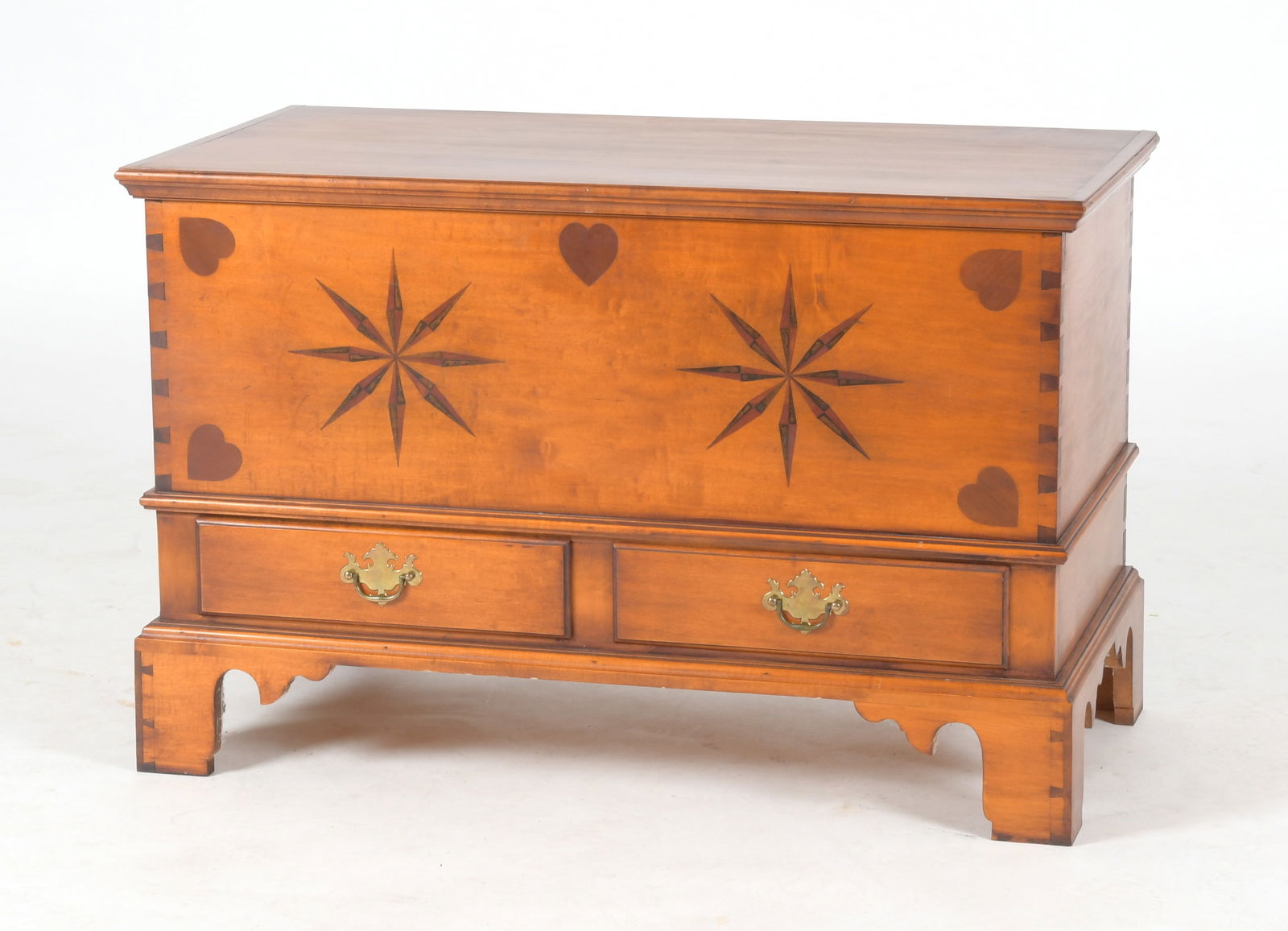 Eldred Wheeler Inlaid Maple 'Nantucket' Blanket Chest (1 of 10)