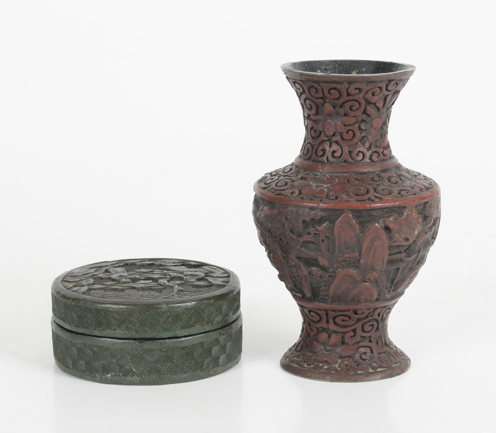 Two Pieces of Chinese Cinnabar (1 of 11)