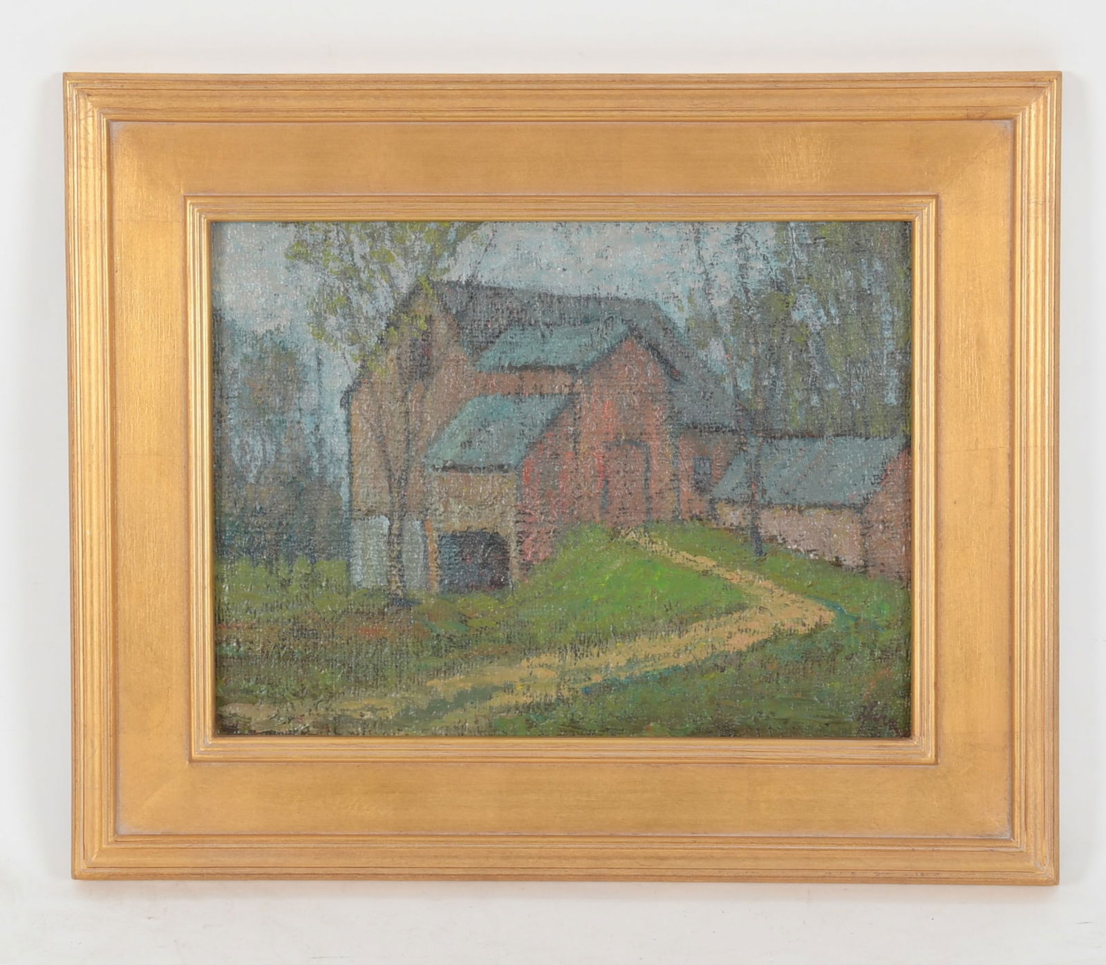 David Hahn, Bucks County Barn, Oil on Board (1 of 6)