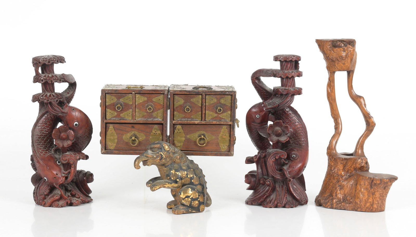 A Group of Wooden Asian Items (1 of 16)