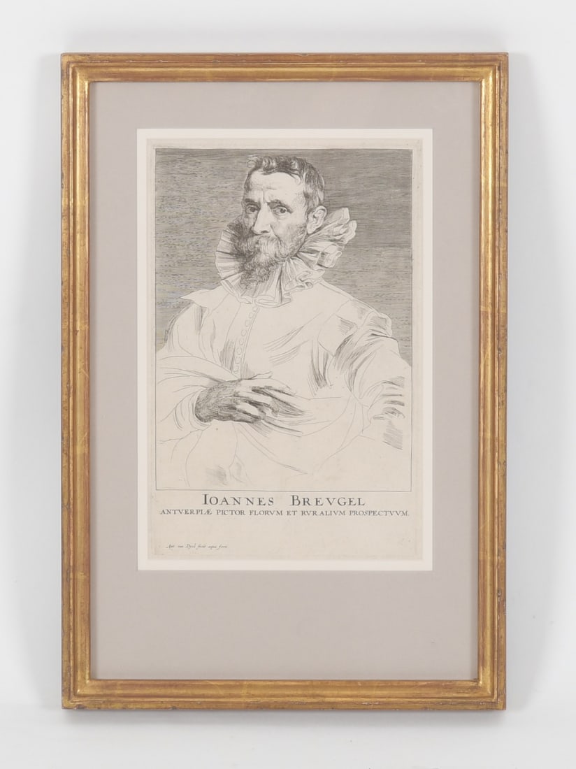 Anthony Van Dyck, Portrait of Jan Brueghel the Elder (1 of 5)