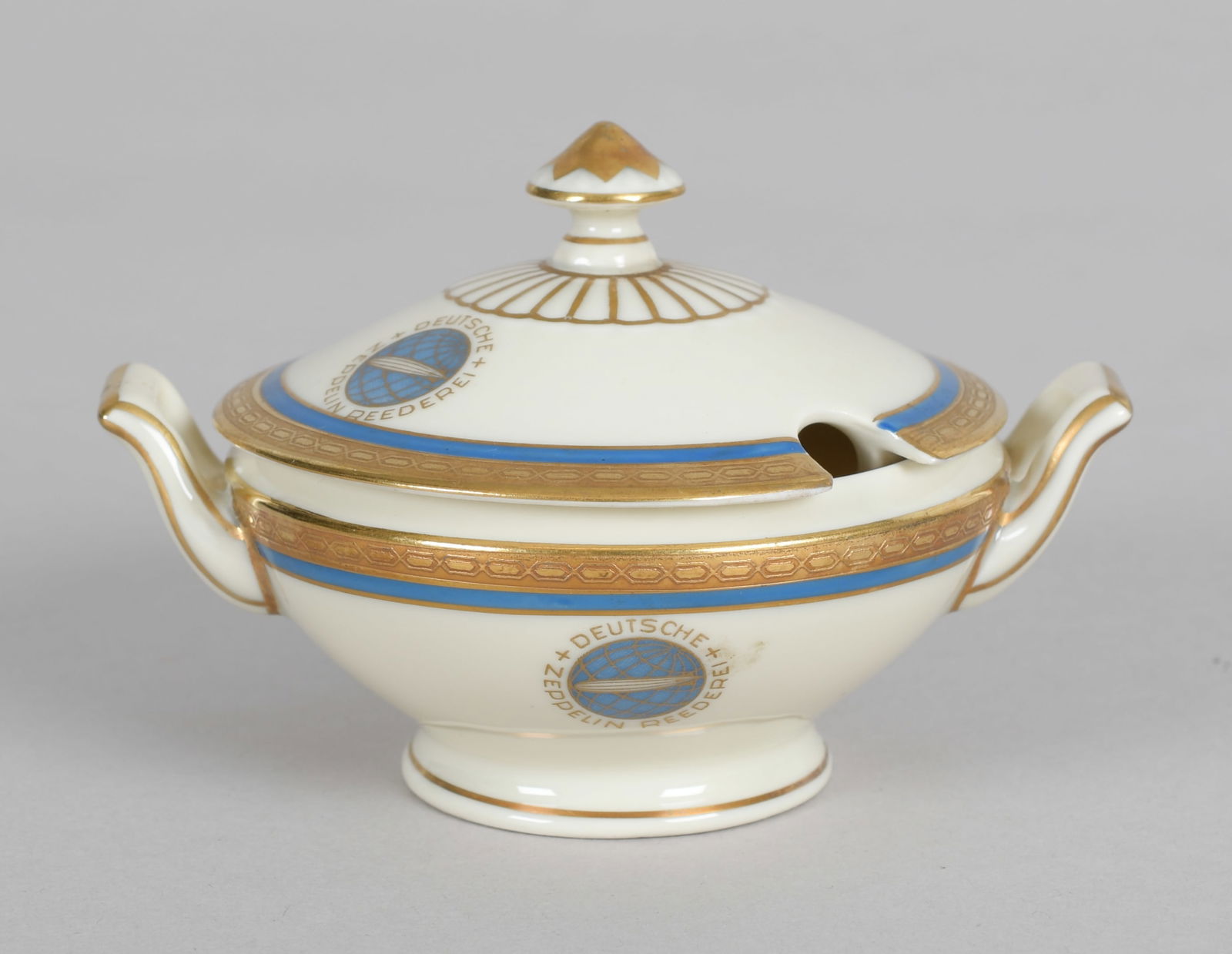 Deutsche Zeppelin-Reederei Porcelain Sugar Bowl (1 of 7)