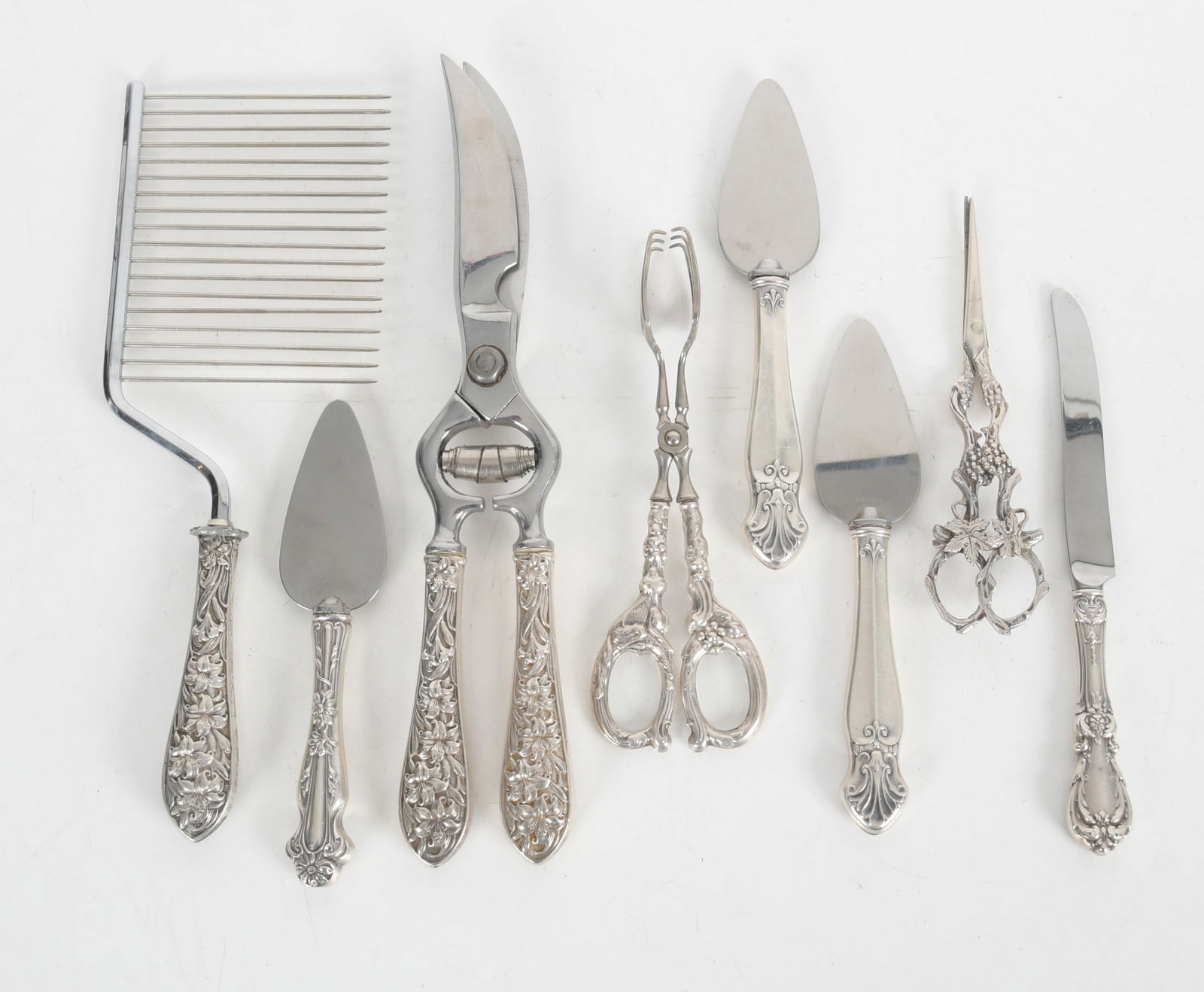 A Group of Sterling Silver Items, Grape Shears, Etc... (1 of 10)