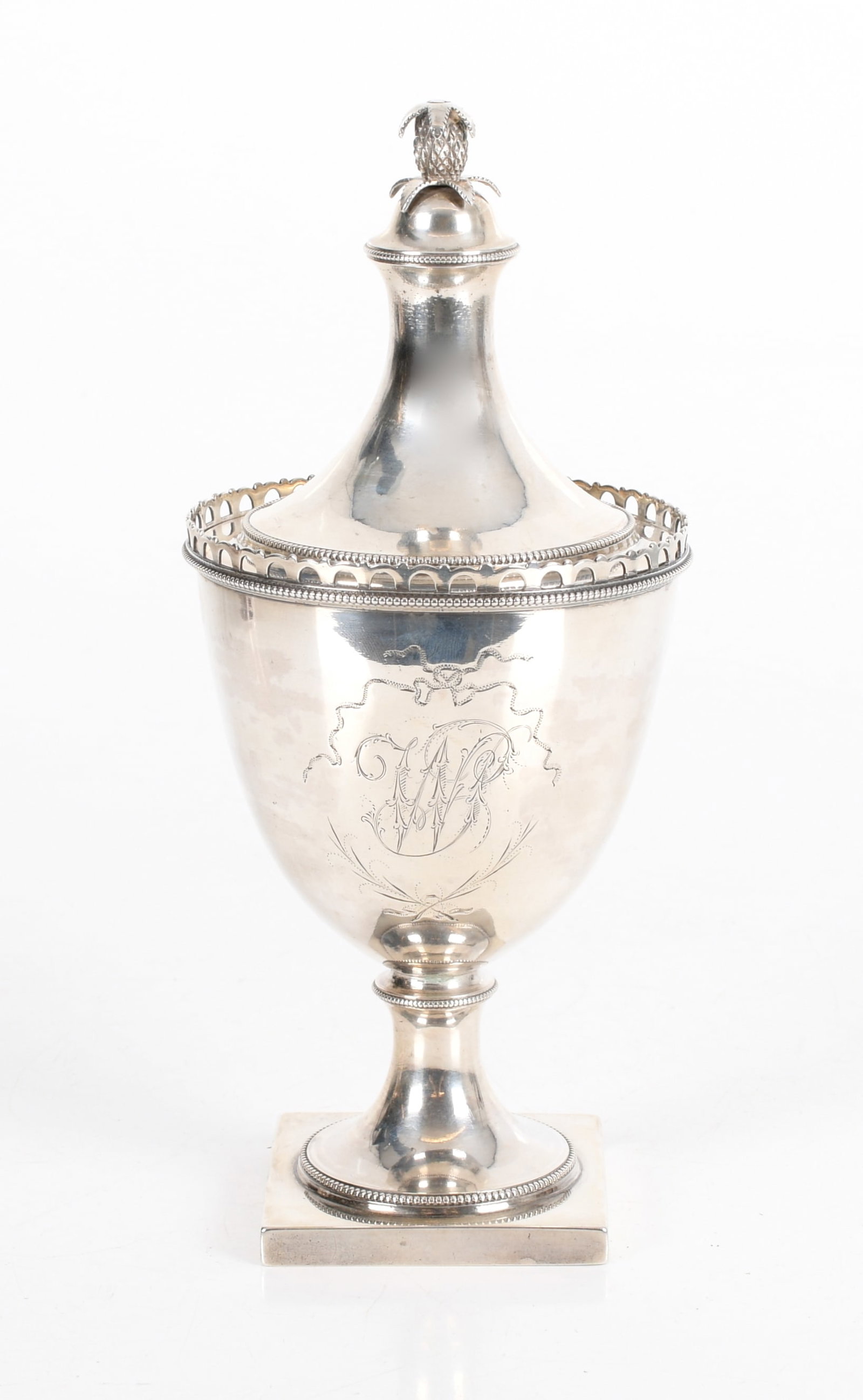 Coin Silver Sugar Bowl, John David, Philadelphia c. 1785 (1 of 9)