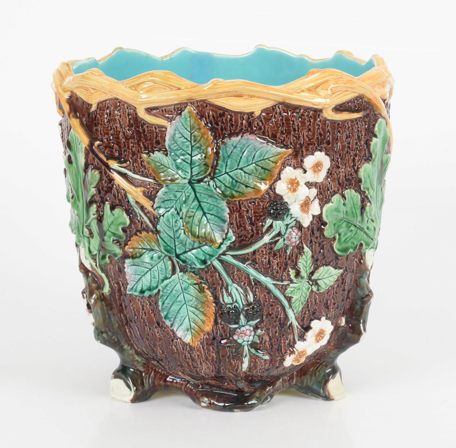 Large Wedgwood Majolica Jardiniere, Late 19th Century (1 of 7)