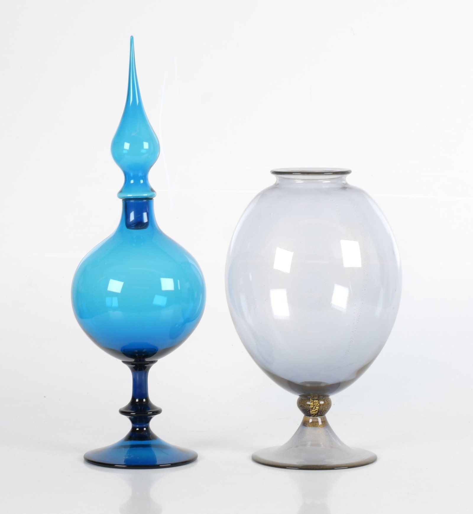Donghia Murano Glass Vase and Empoli Glass 'Genie' Decanter (1 of 10)