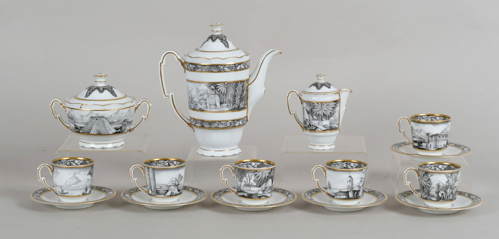 A Scarce Porcelain Demitasse Set Designed by Paul Poiret (1 of 18)