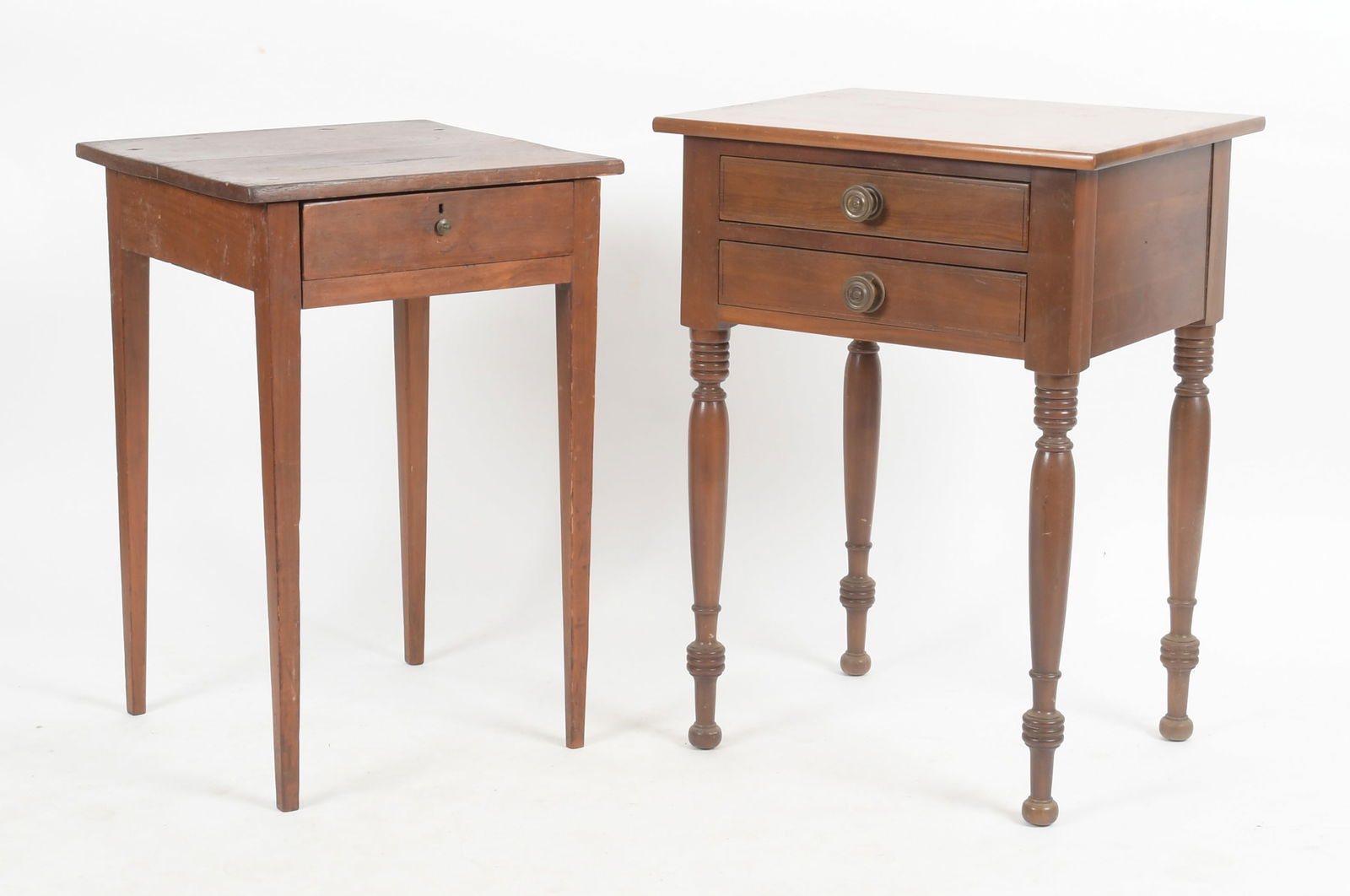 Federal Softwood Stand and Sheraton Style Cherry Stand (1 of 10)