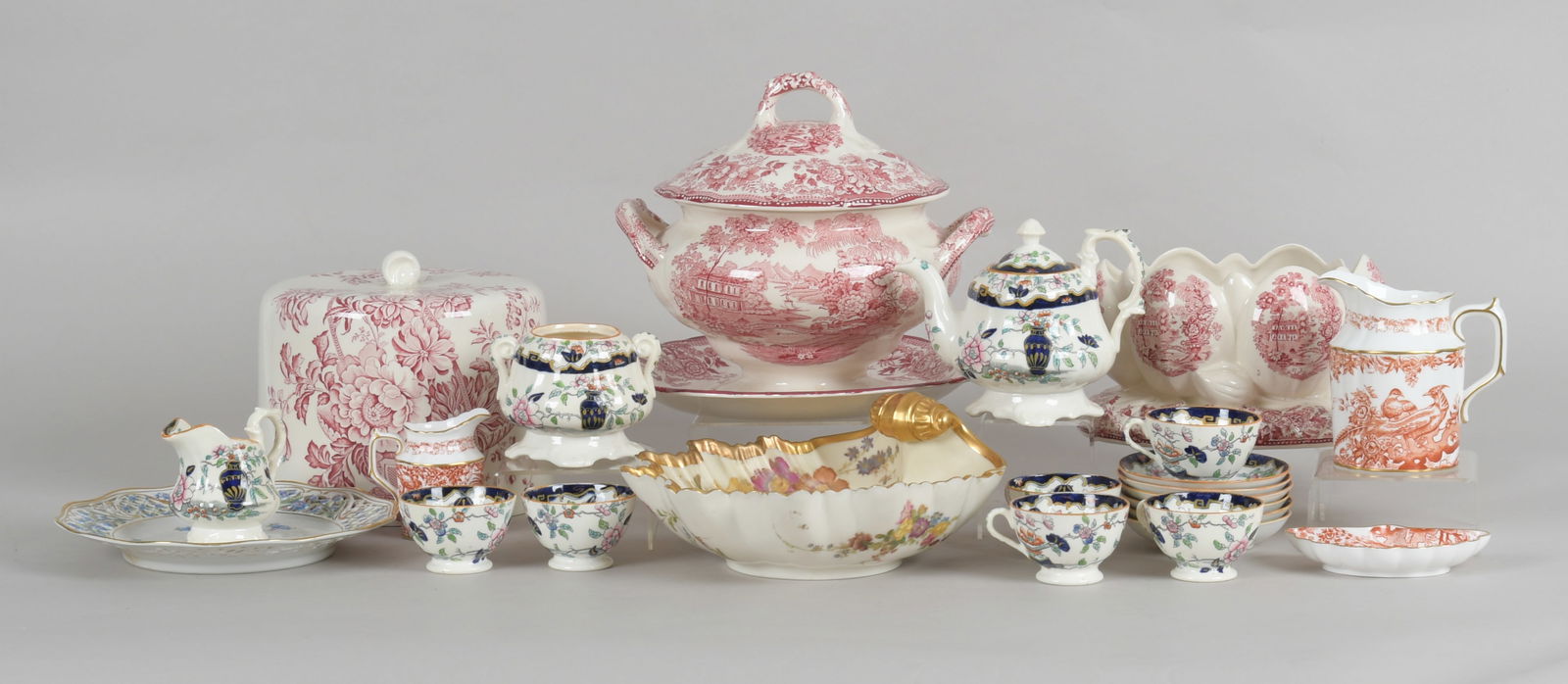 A Group of Transferware Including Royal Crown Derby (1 of 16)