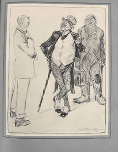 Book, Raemaekers, La Guerre, 1916: A portfolio of 59 tipped-in prints by Louis Raemaekers. Published by Shez Devambez. Number 98 of an edition of 300. Dimensions : 18" x 14" Provenance: Mary G. Roebling (1995-1994
