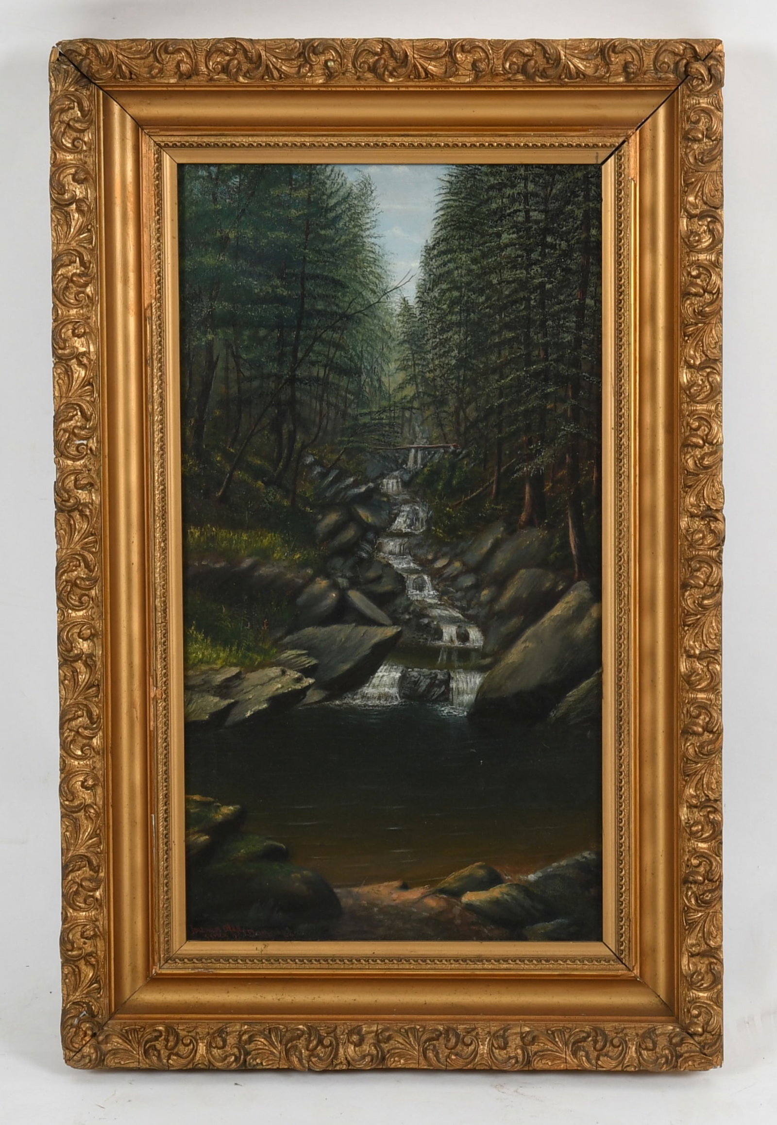 New York School (Dated 1906) View of Watkins Glen (1 of 7)