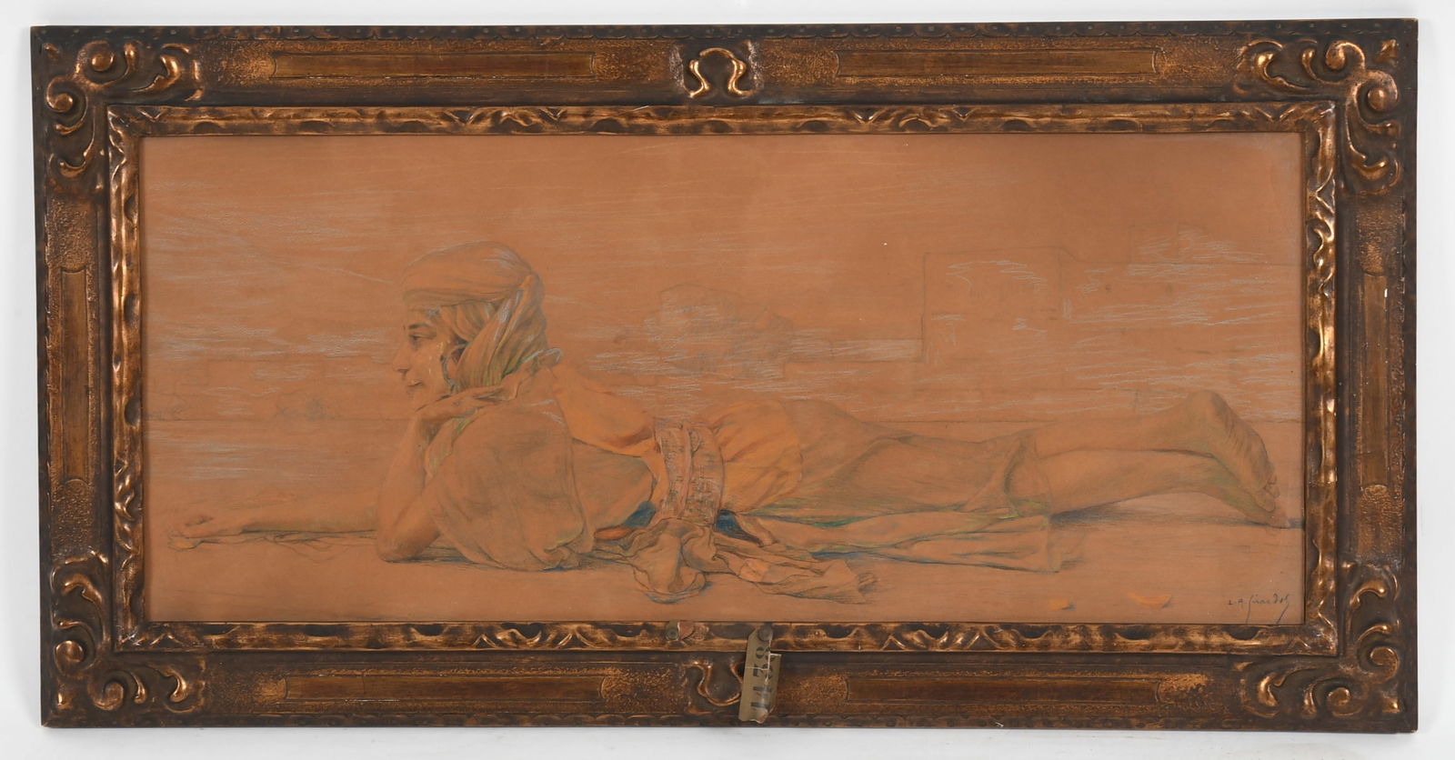 French School (Early 20th Century) 'Mauresque', Moorish Woman Lounging (1 of 6)