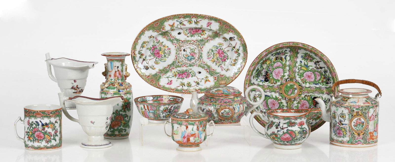 A Group of Chinese Export Porcelain Including Rose Medallion (1 of 13)