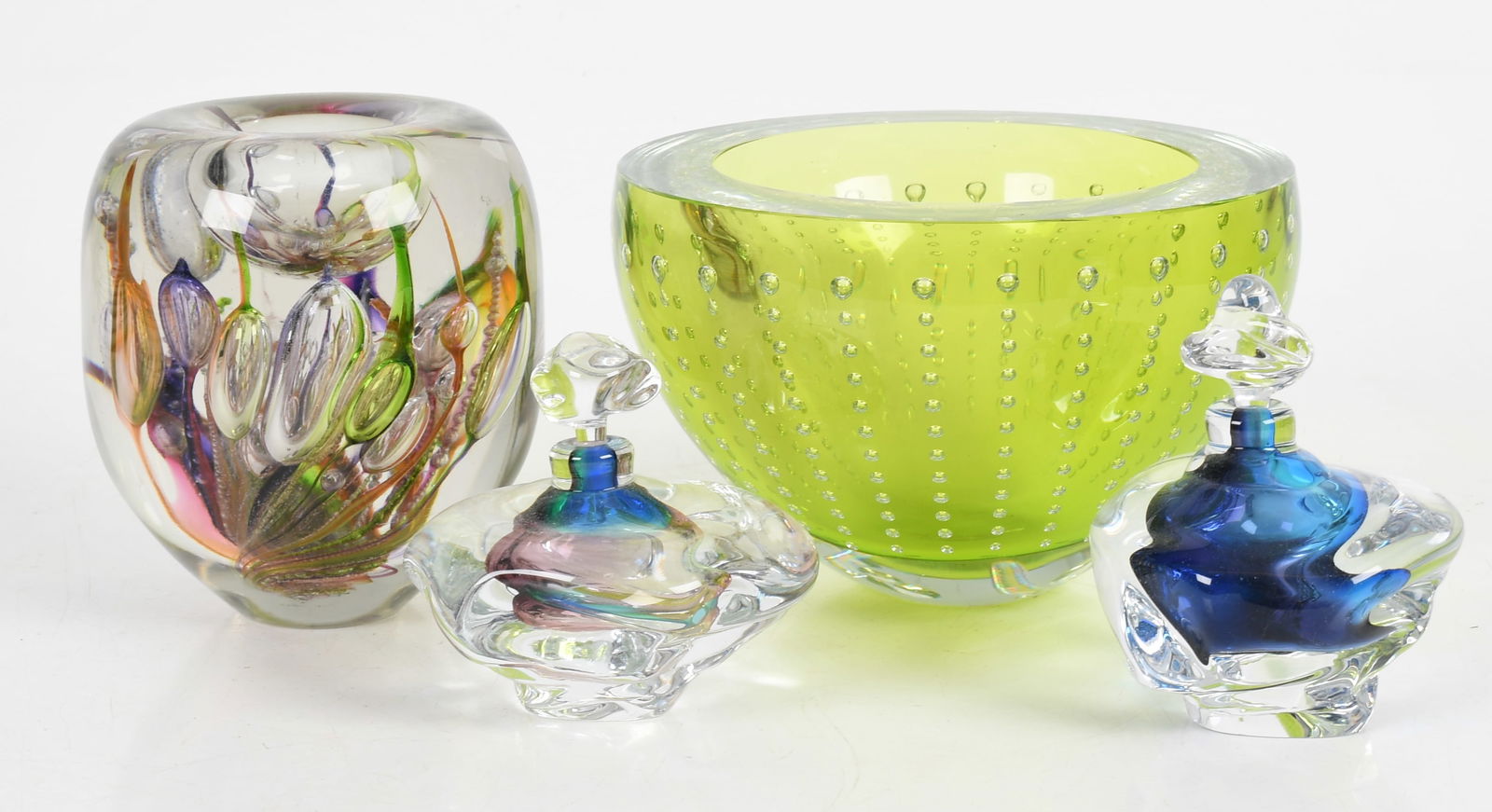 Leon Applebaum (American, born 1945) Four Pieces of Studio Glass (1 of 11)