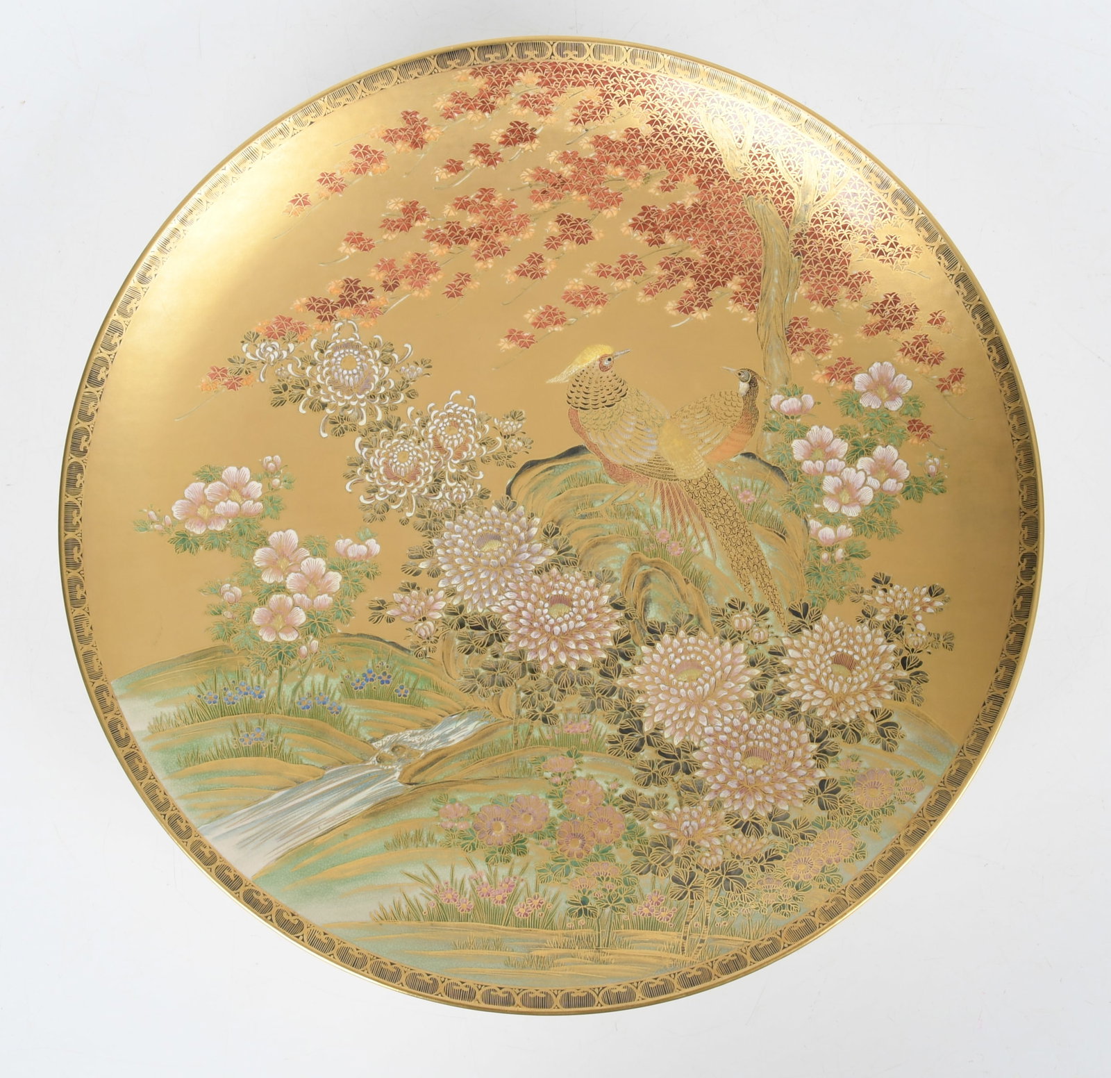 A Large Japanese Satsuma Charger (1 of 8)