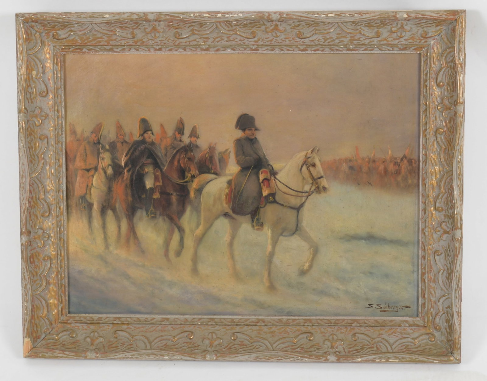 After Jean Louis Ernest Meissonier, Oil on Canvas, Napoleon Interest (1 of 7)