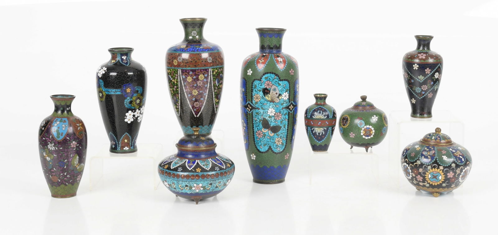 A Large Group of Japanese Cloisonne (1 of 12)