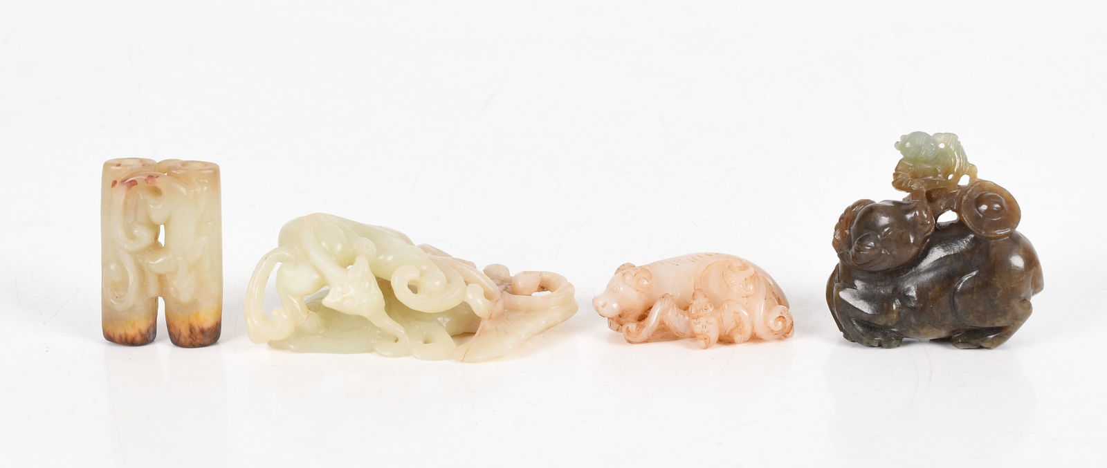 Four Chinese Jade Carvings (1 of 10)