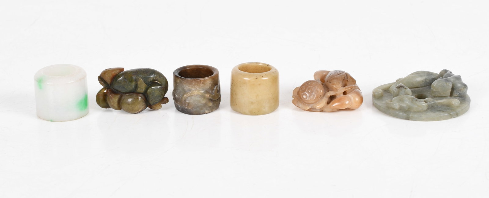 Six Chinese Jade and Jadeite Carvings (1 of 11)