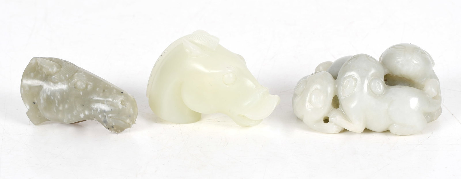 Three Chinese Jade Carvings (1 of 8)