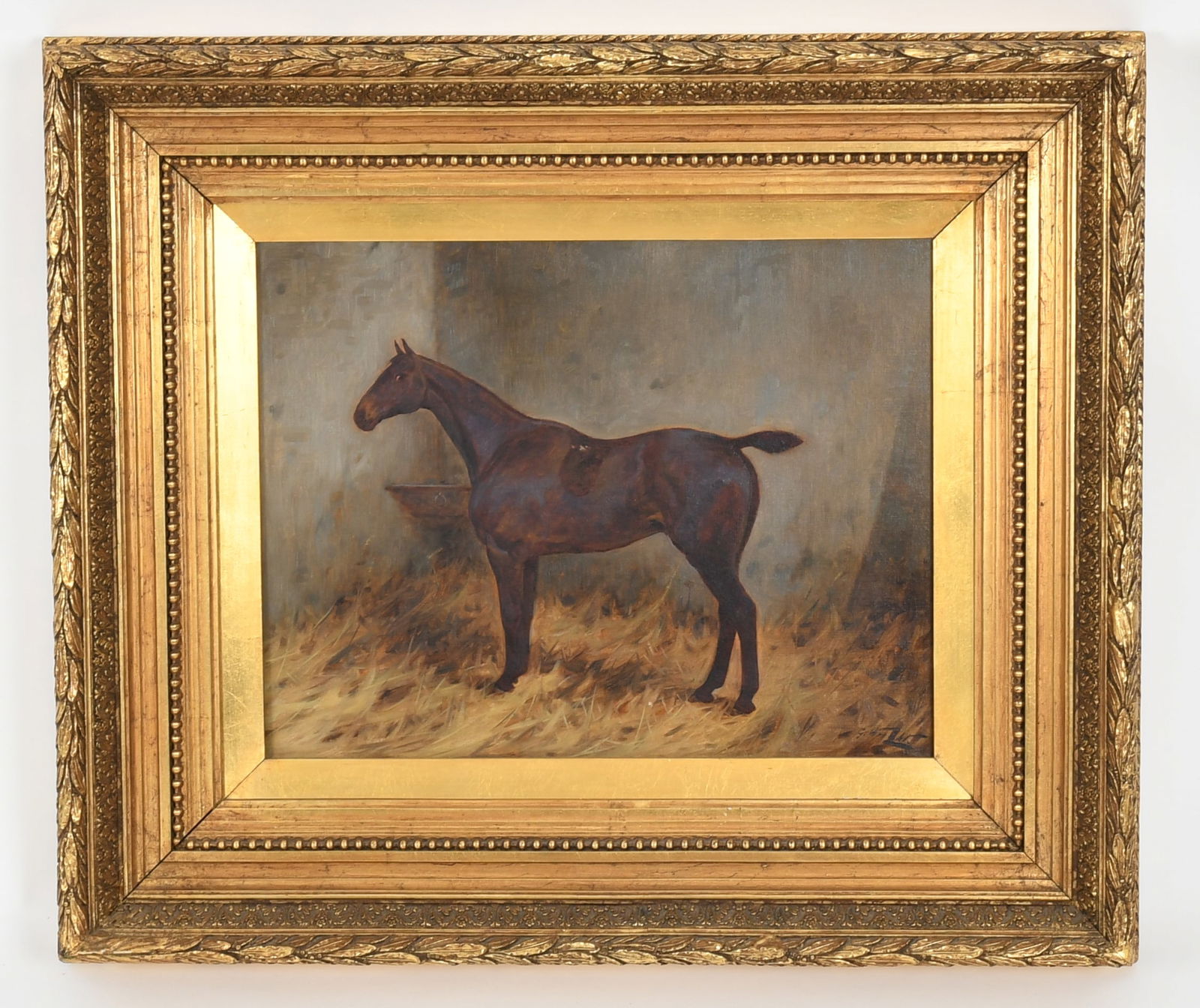 George Wright (1860 - 1942) Oil on Canvas, Horse Portrait (1 of 7)