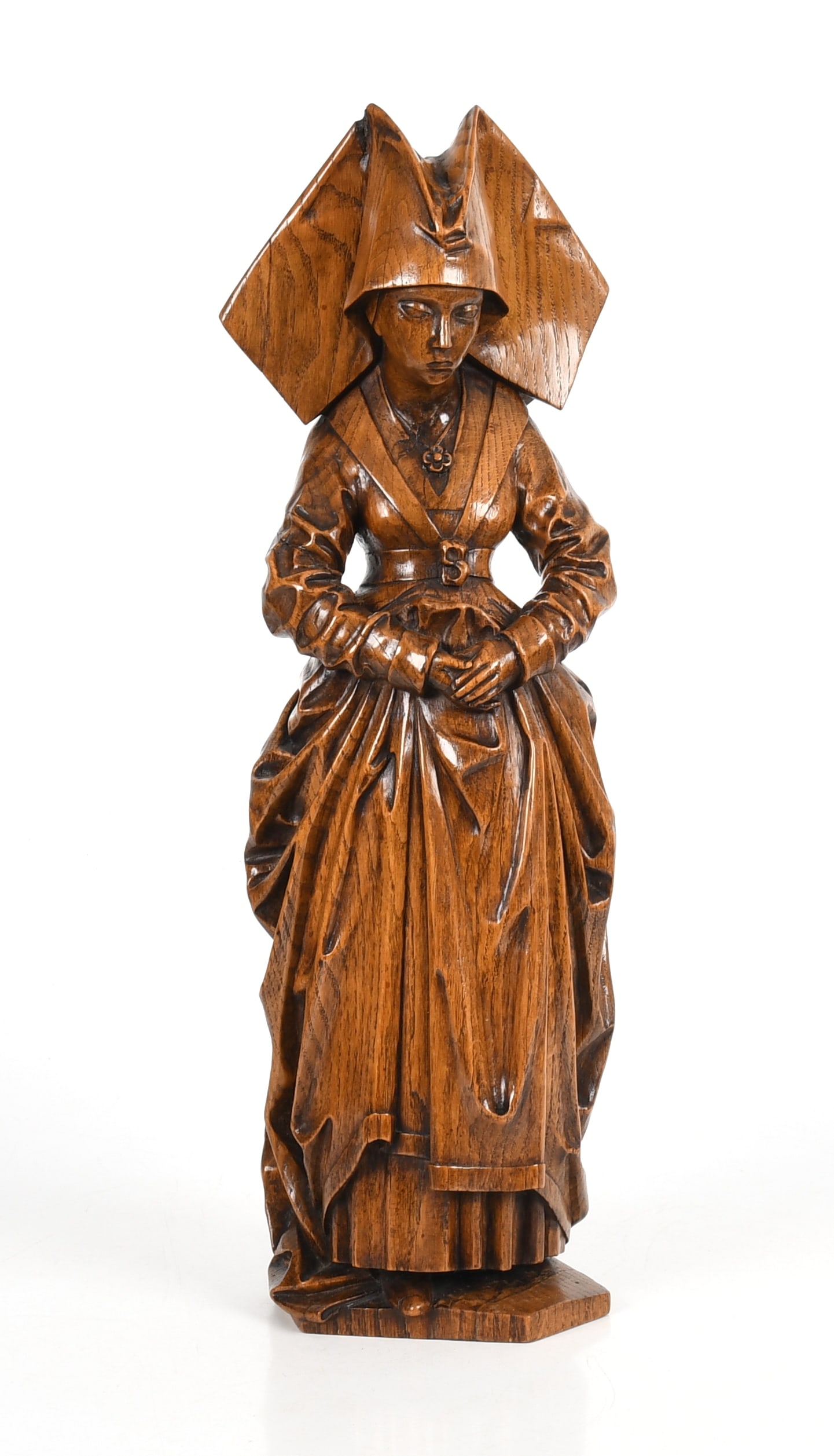Belgian Medieval Style Carved Oak Mourning Figure (1 of 7)