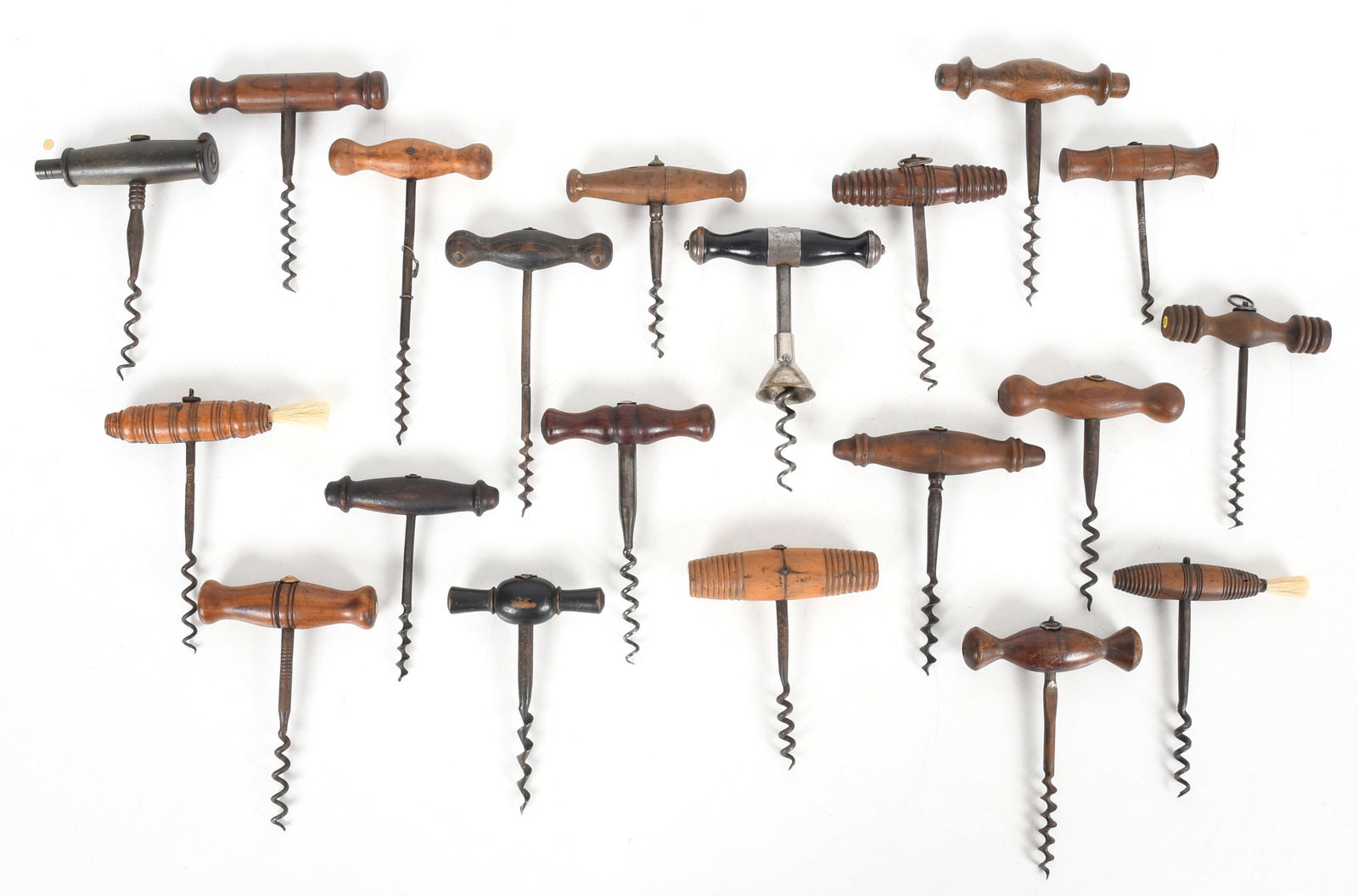 A Group of Wooden Handled Corkscrews (1 of 10)