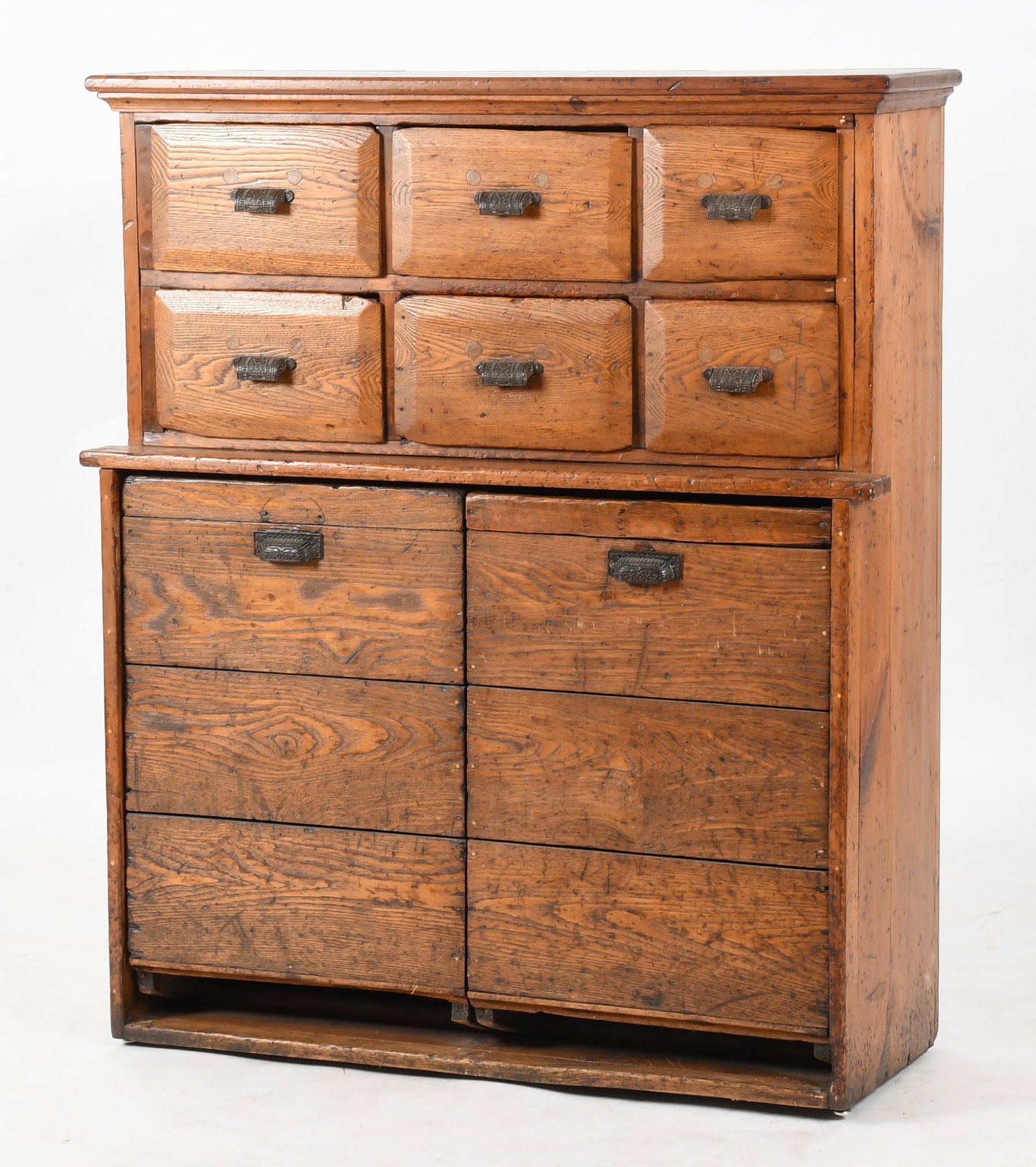 American Oak and Pine Country Store Storage Cabinet / Bin (1 of 8)