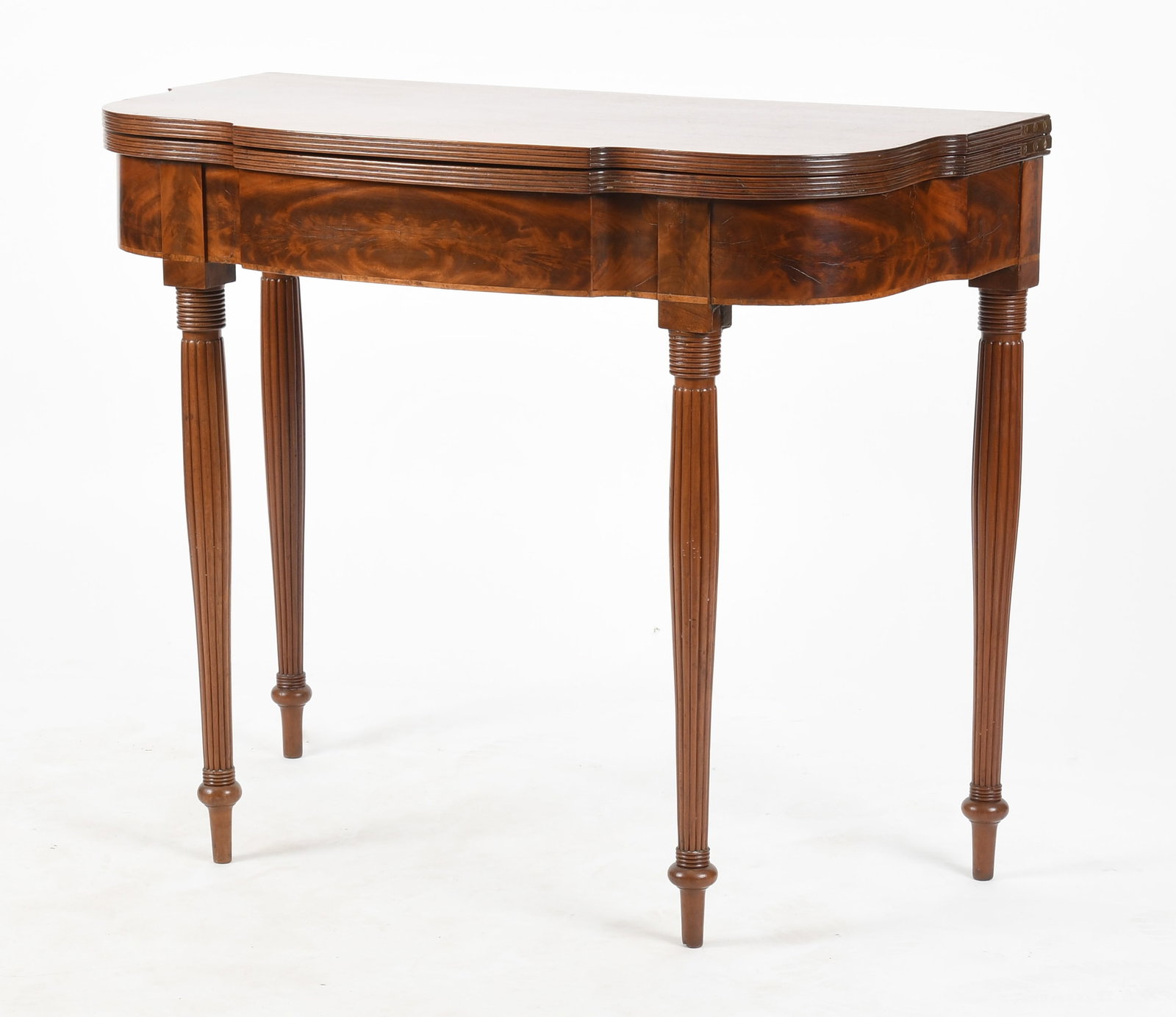 Philadelphia Federal Mahogany Fold-Top Card Table, 19th Century (1 of 11)