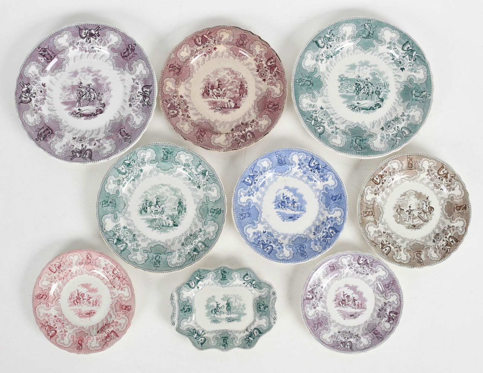 A Group of Staffordshire Transferware, Texian Campaigne (1 of 12)