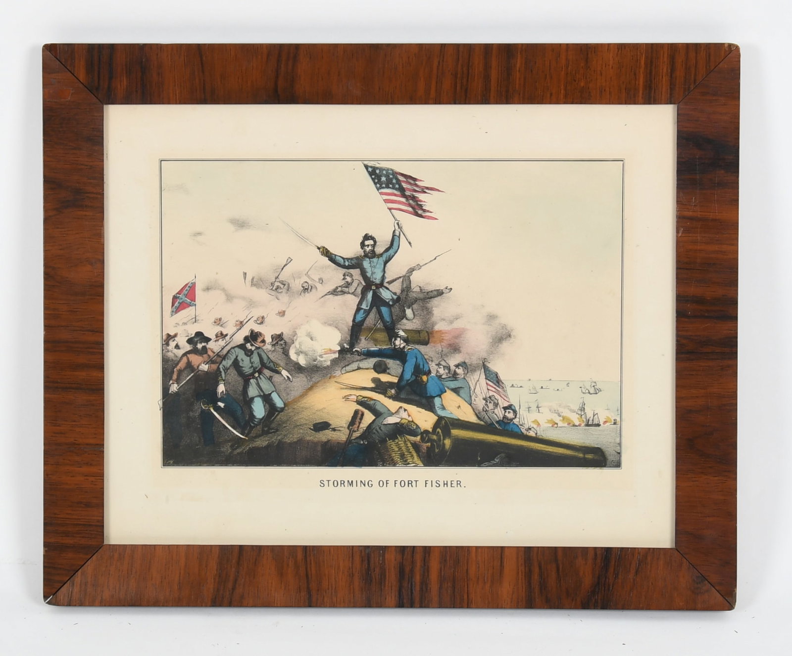 A Circa 1870 Hand Colored Lithograph, Civil War Interest (1 of 6)