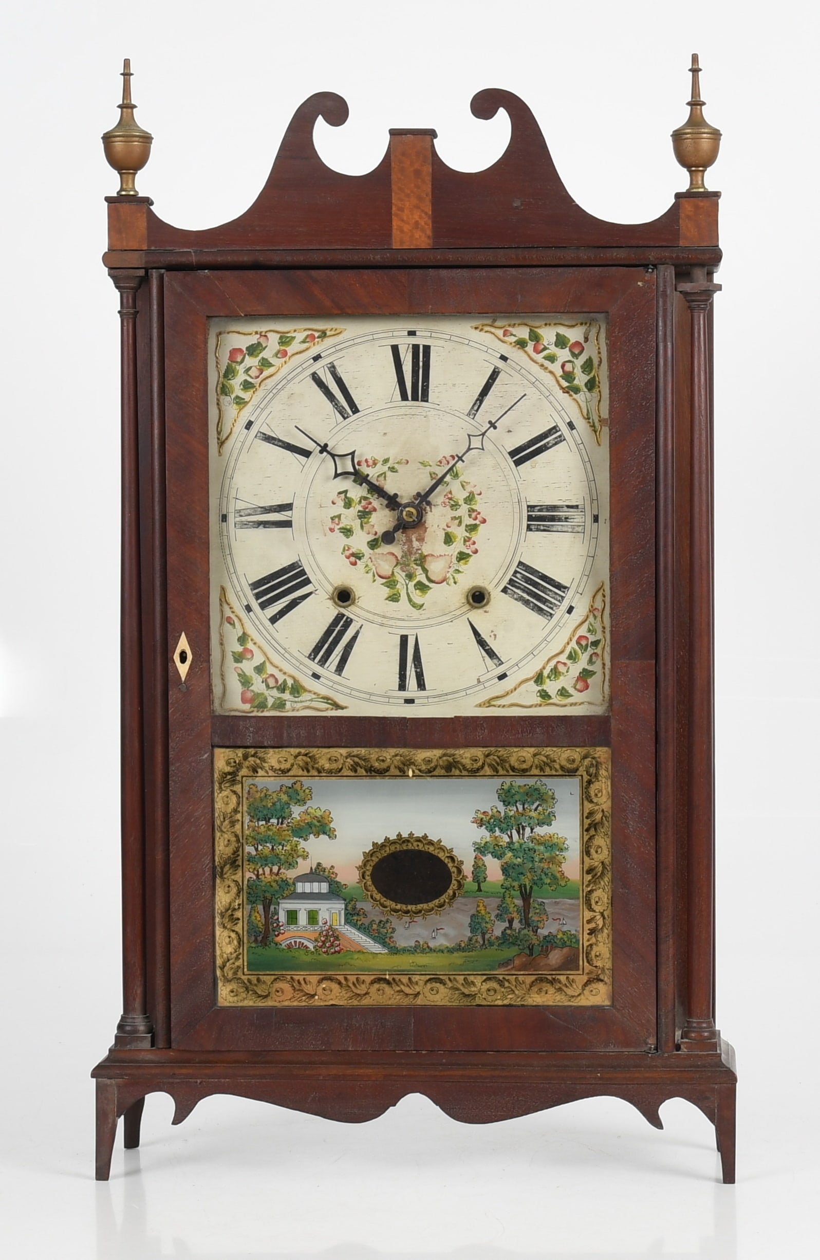 Federal Mahogany Pillar and Scroll Shelf Clock; Eli Terry & Sons (1 of 11)