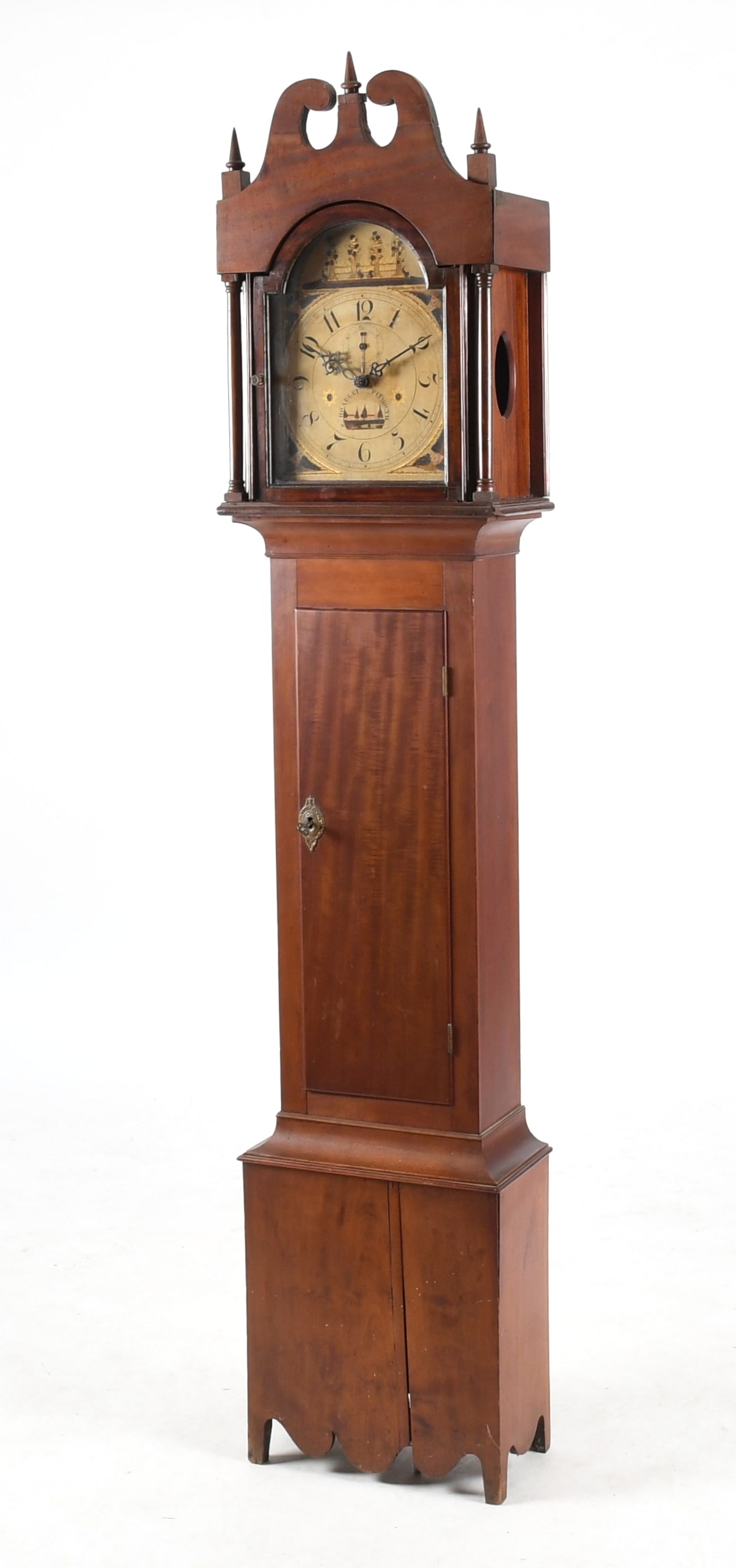 Connecticut Federal Cherry Tall Case Clock, Silas Hoadley (American, 1786-1870) (1 of 10)